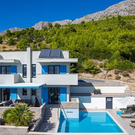 Villa Allegra With 32Msq Heated Pool, 300M Far From Sandy Beaches, Open Sea View Omiš Exterior foto