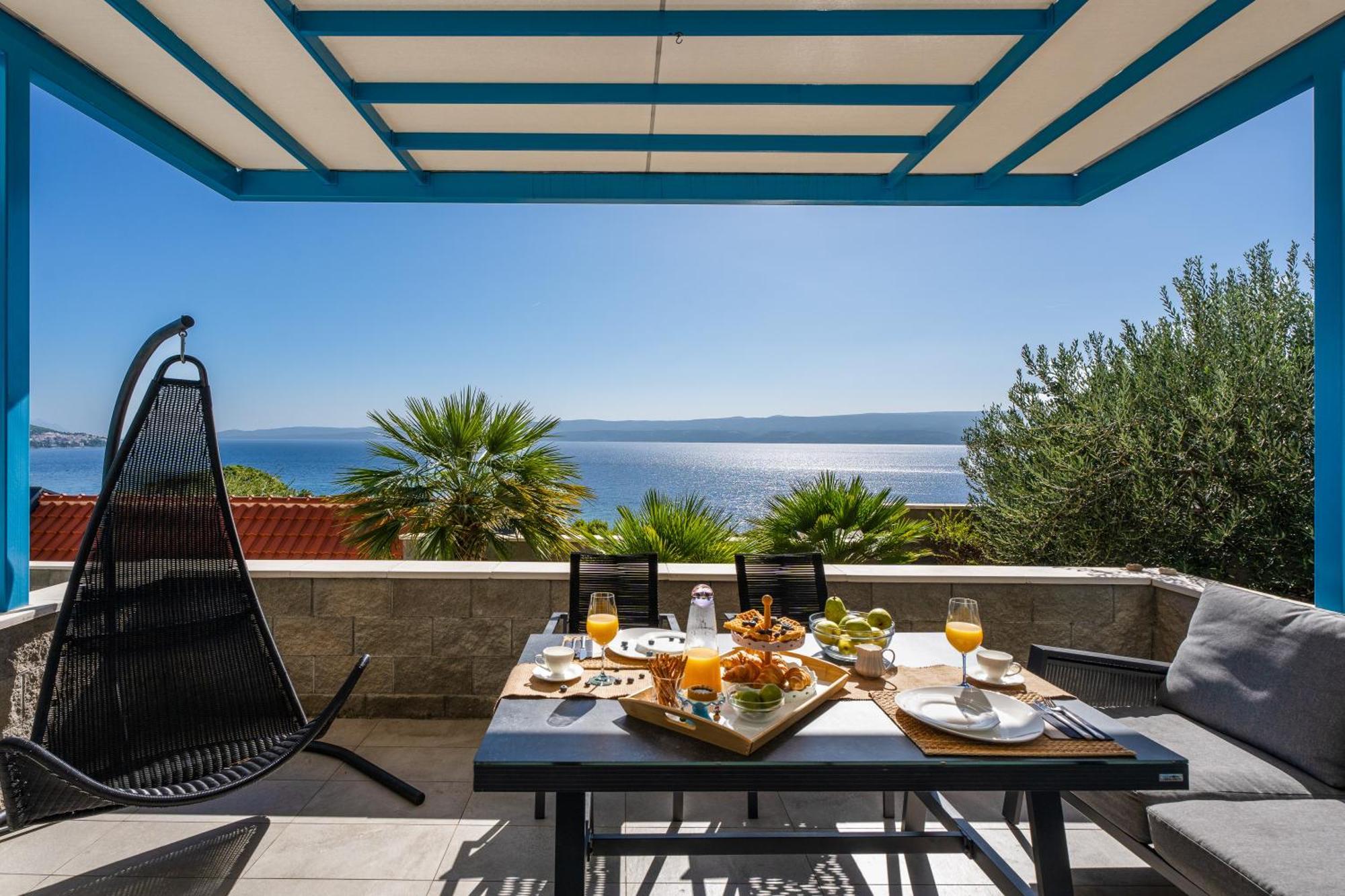 Villa Allegra With 32Msq Heated Pool, 300M Far From Sandy Beaches, Open Sea View Omiš Exterior foto