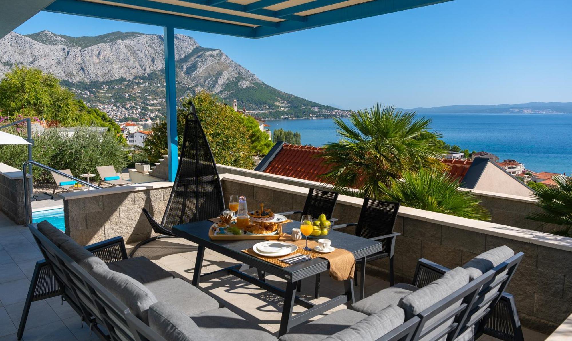Villa Allegra With 32Msq Heated Pool, 300M Far From Sandy Beaches, Open Sea View Omiš Exterior foto